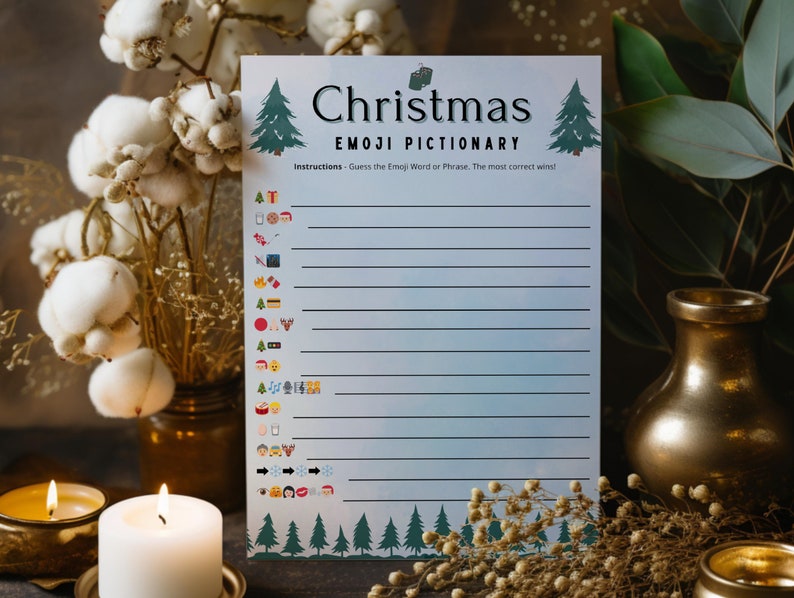 Christmas Emoji Pictionary Game, Christmas Songs